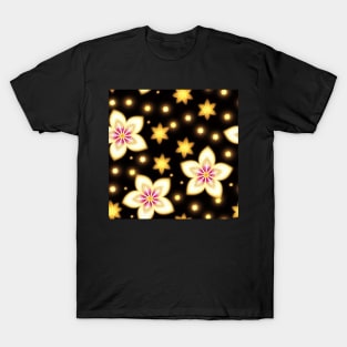 Just a Vibrant Flower Pattern 6 - Bright and Cheerful Design for Home Decor T-Shirt